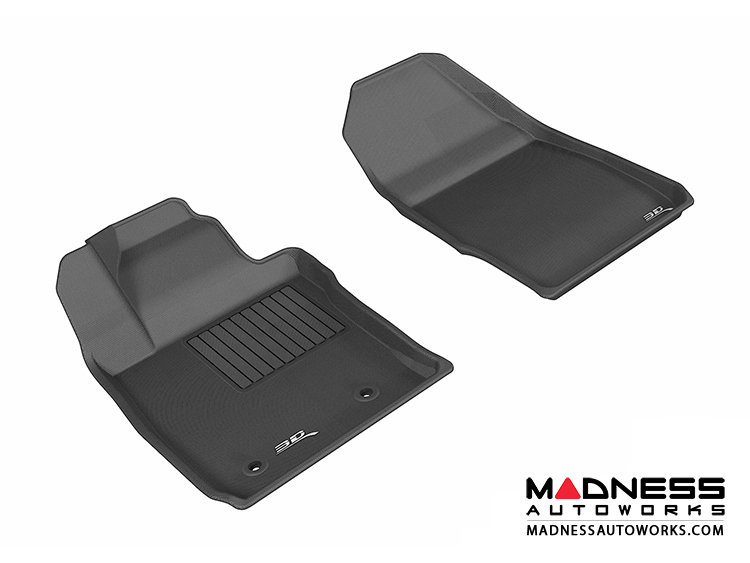 Ford Fiesta Hatchback Floor Mats (Set of 2) - Front - Black by 3D MAXpider